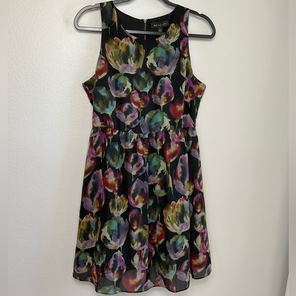 MM Couture sleeveless‎ floral dress